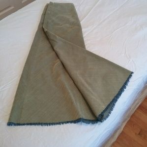 Golden Green Long Corduroy Skirt, Talbots